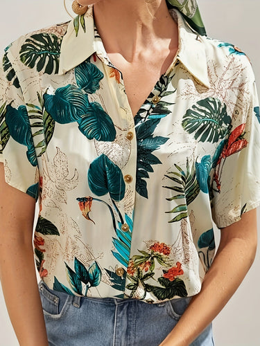 MyWestern Tropical Print Shirt My Western